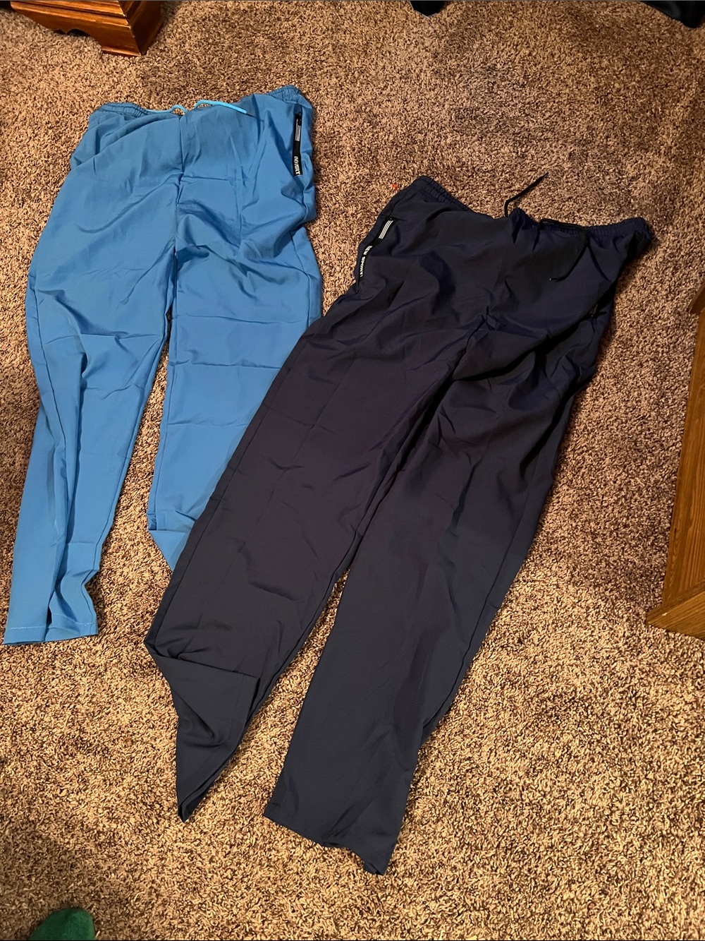 Light Blue and Navy Jogger Pants Duo